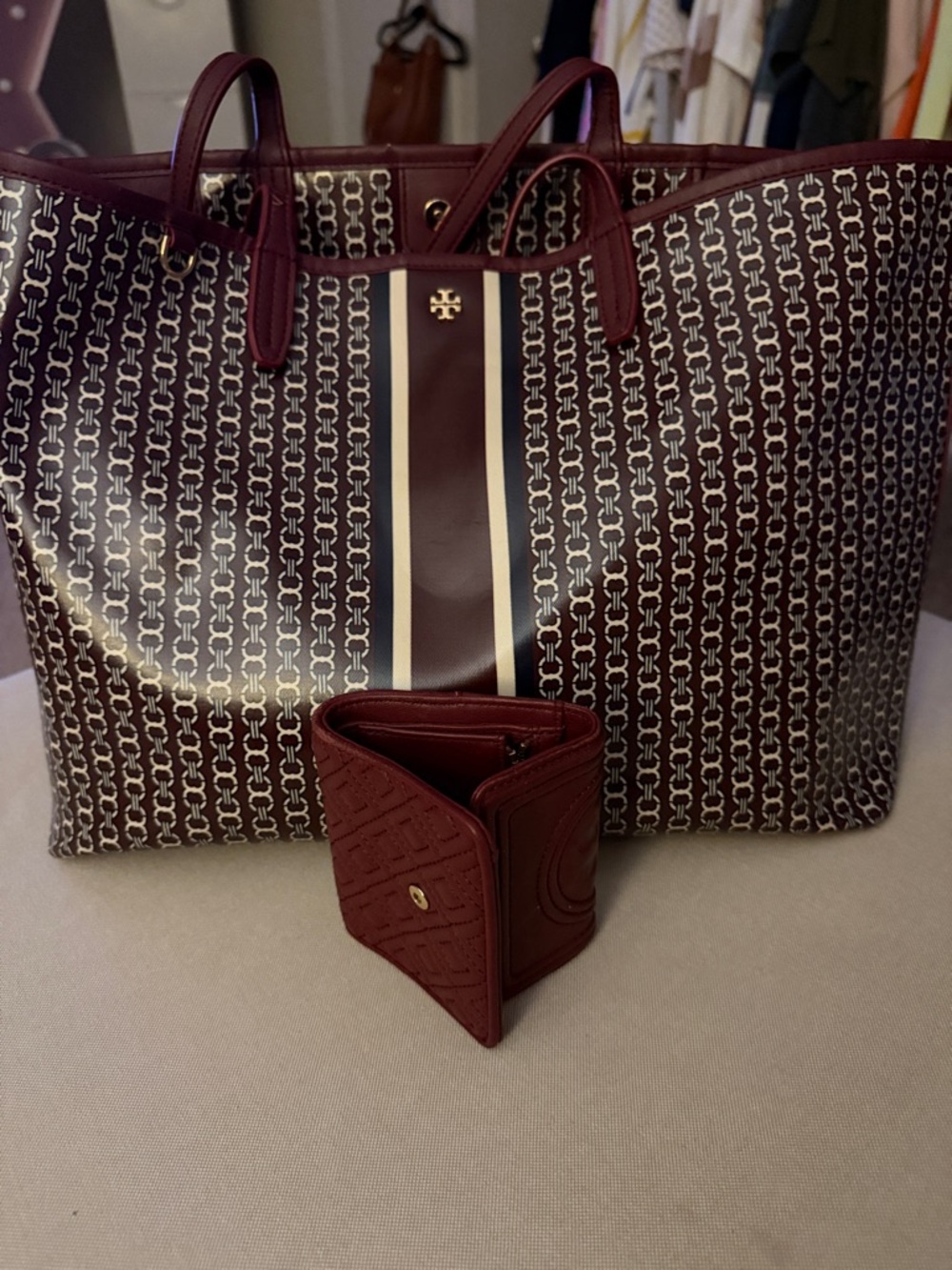 Tory Burch tote & wallet